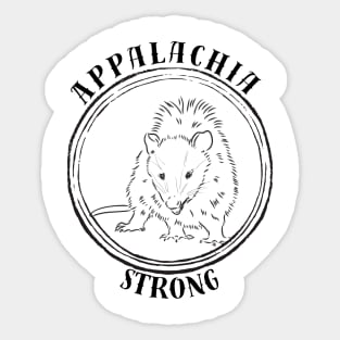 Appalachia Strong Possum Sticker